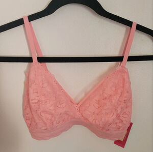 Xhilaration NWT Women's Medium Pink Coral Bra Lined Adjustable Msrp $13